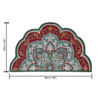 Storilane Floor Mats in Beautiful Rangoli Modern Petals Design | Anti Slip, Durable & Washable | Outdoor & Indoor