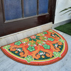 Storilane Floor Mats in Beautiful Rangoli Design | Anti Slip, Durable & Washable | Outdoor & Indoor