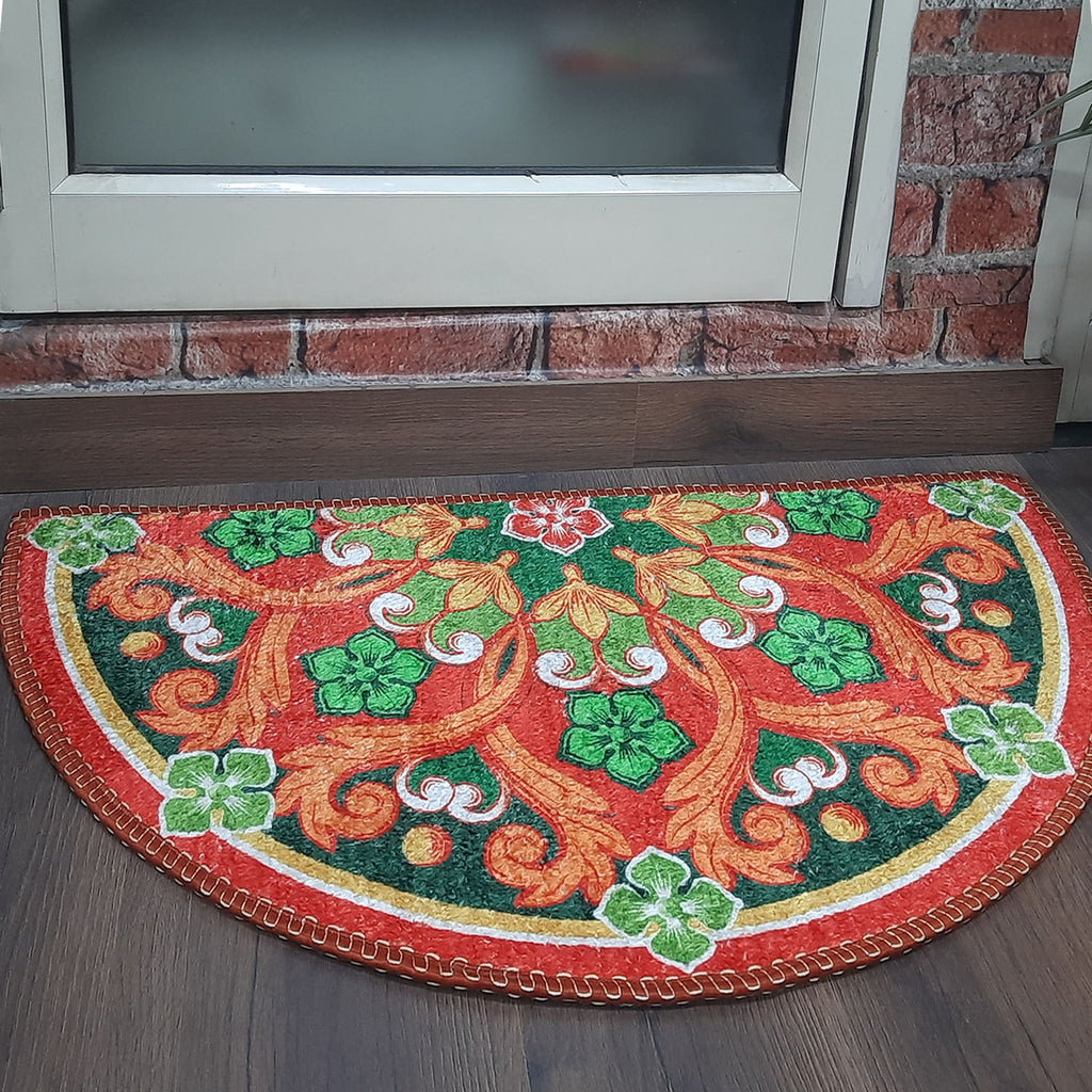 Storilane Floor Mats in Beautiful Rangoli Design | Anti Slip, Durable & Washable | Outdoor & Indoor