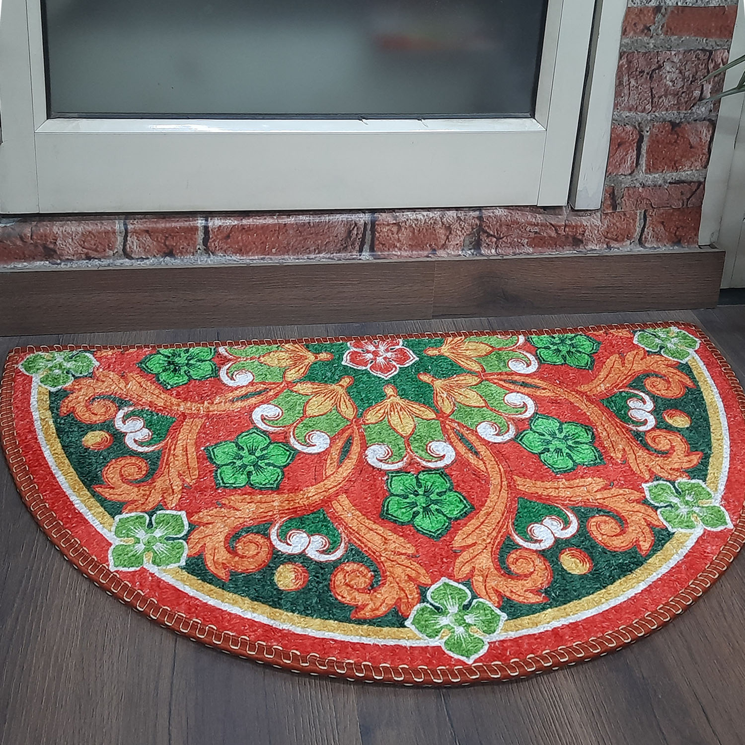 Storilane Floor Mats in Beautiful Rangoli Design | Anti Slip, Durable & Washable | Outdoor & Indoor