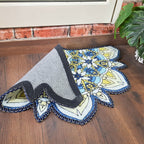 Storilane Floor Mats in Beautiful Rangoli Cutout Design | Anti Slip, Durable & Washable | Outdoor & Indoor