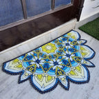 Storilane Floor Mats in Beautiful Rangoli Cutout Design | Anti Slip, Durable & Washable | Outdoor & Indoor