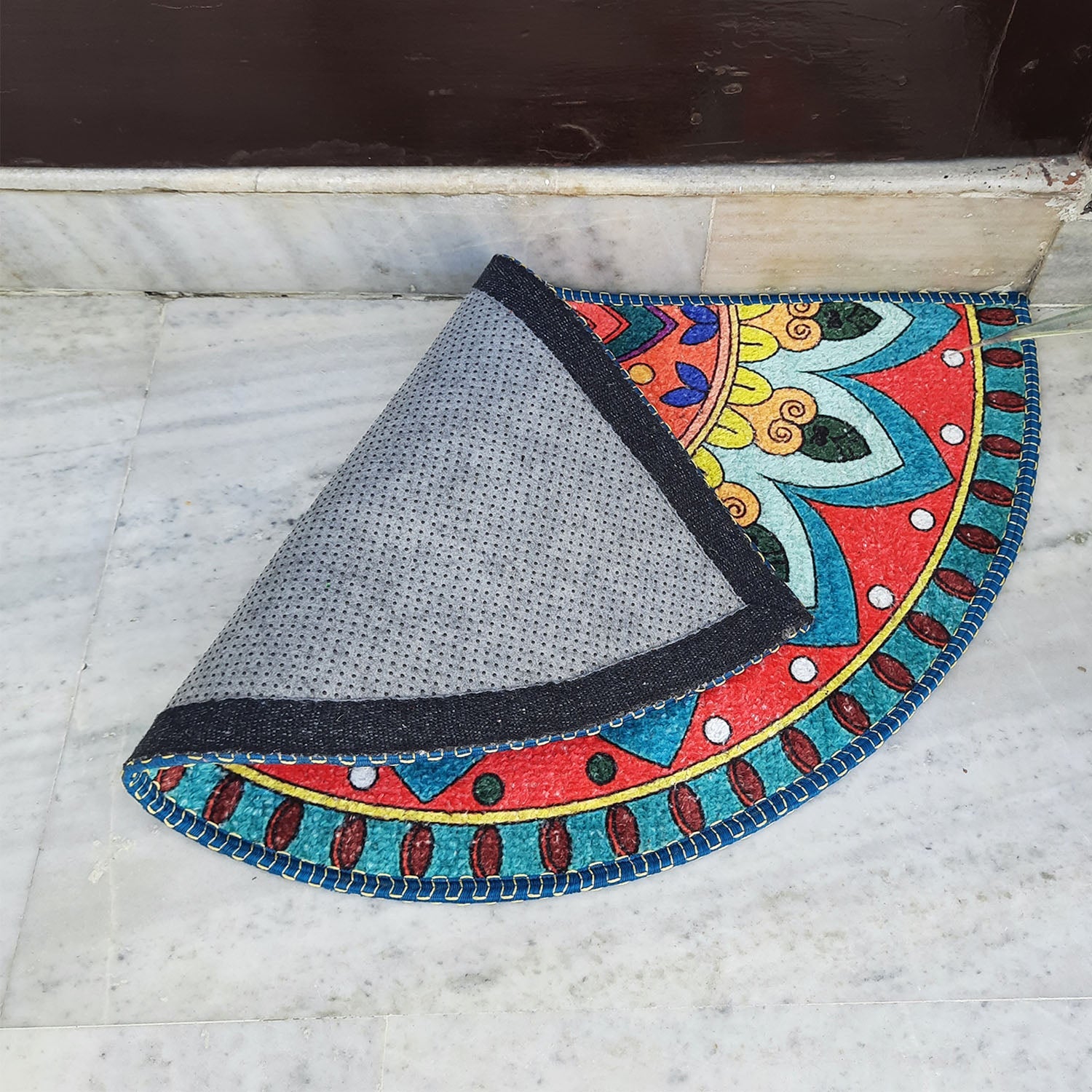 Storilane Floor Mats in Beautiful Rangoli Traditional Design | Anti Slip, Durable & Washable | Outdoor & Indoor