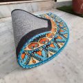 Storilane Floor Mats in Beautiful Traditional Rangoli Design | Anti Slip, Durable & Washable | Outdoor & Indoor