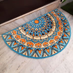 Storilane Floor Mats in Beautiful Traditional Rangoli Design | Anti Slip, Durable & Washable | Outdoor & Indoor