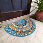 Storilane Floor Mats in Beautiful Traditional Rangoli Design | Anti Slip, Durable & Washable | Outdoor & Indoor