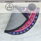 Storilane Floor Mats in Beautiful Traditional Rangoli Design | Anti Slip, Durable & Washable | Outdoor & Indoor