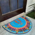 Storilane Floor Mats in Beautiful Traditional Lakshmi Padma (Feet) Design | Anti Slip, Durable & Washable | Outdoor & Indoor