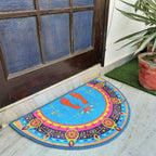 Storilane Floor Mats in Beautiful Traditional Lakshmi Padma (Feet) Design | Anti Slip, Durable & Washable | Outdoor & Indoor