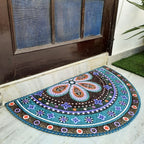 Storilane Floor Mats in Beautiful Traditional Rangoli Design | Anti Slip, Durable & Washable | Outdoor & Indoor