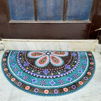 Storilane Floor Mats in Beautiful Traditional Rangoli Design | Anti Slip, Durable & Washable | Outdoor & Indoor