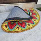 Storilane Floor Mats in Beautiful Traditional Rangoli Design | Anti Slip, Durable & Washable | Outdoor & Indoor