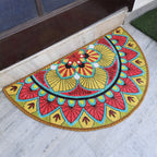 Storilane Floor Mats in Beautiful Traditional Rangoli Design | Anti Slip, Durable & Washable | Outdoor & Indoor