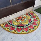 Storilane Floor Mats in Beautiful Traditional Rangoli Design | Anti Slip, Durable & Washable | Outdoor & Indoor