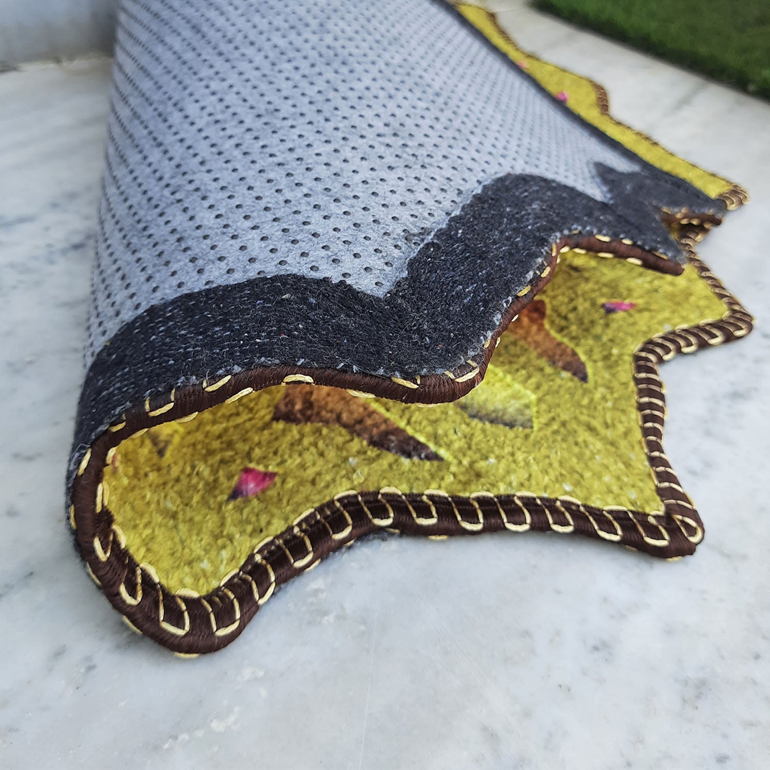 Storilane Floor Mats in Beautiful Persian Cutout Design | Anti Slip, Durable & Washable | Outdoor & Indoor