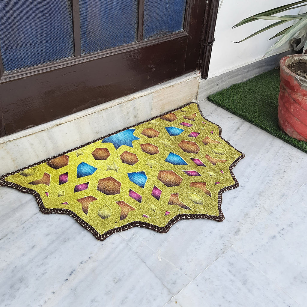 Storilane Floor Mats in Beautiful Persian Cutout Design | Anti Slip, Durable & Washable | Outdoor & Indoor