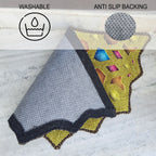 Storilane Floor Mats in Beautiful Persian Cutout Design | Anti Slip, Durable & Washable | Outdoor & Indoor