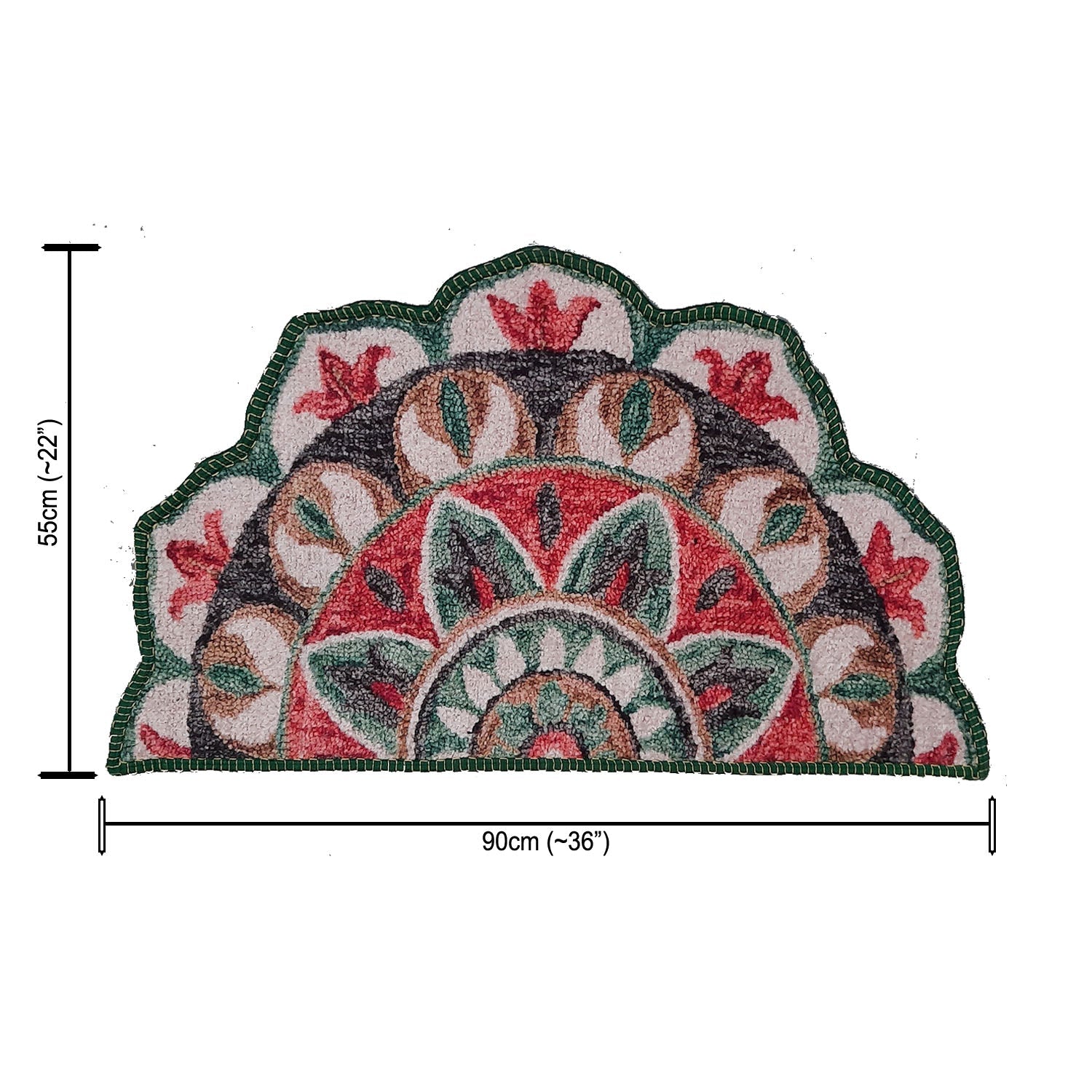 Storilane Floor Mat Modern Compass Design | Anti Slip, Durable & Washable | Outdoor & Indoor