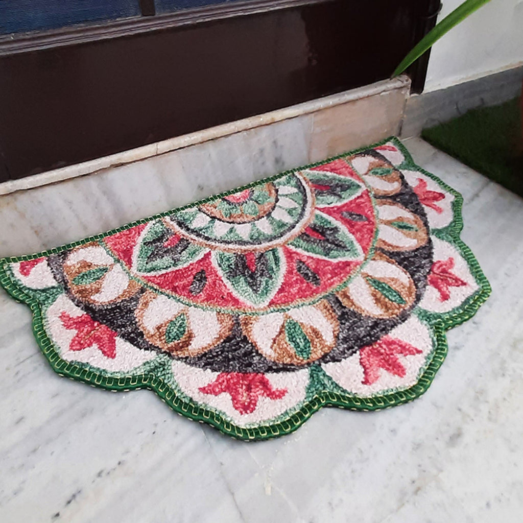 Storilane Floor Mat Modern Compass Design | Anti Slip, Durable & Washable | Outdoor & Indoor