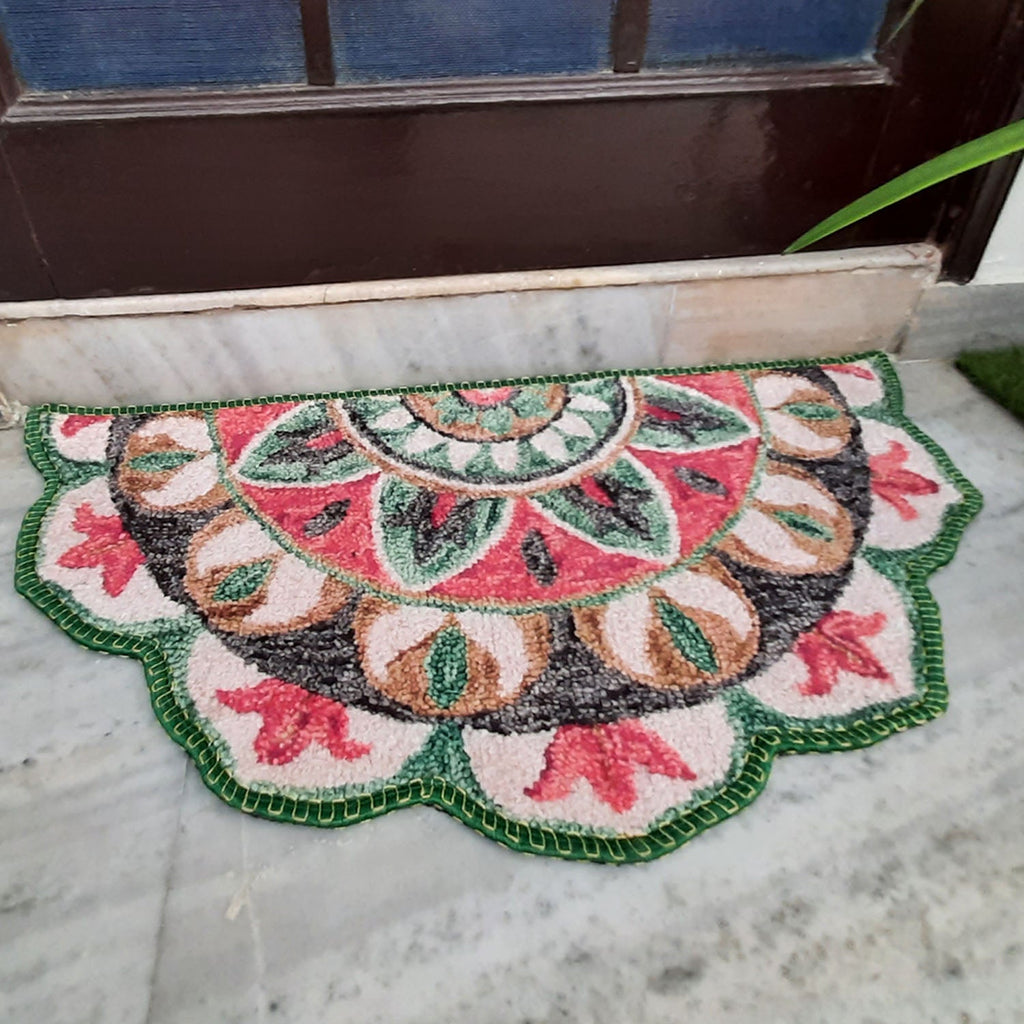 Storilane Floor Mat Modern Compass Design | Anti Slip, Durable & Washable | Outdoor & Indoor
