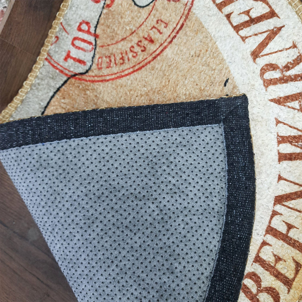 Boho-style geometric entrance mat for a stylish home entry.