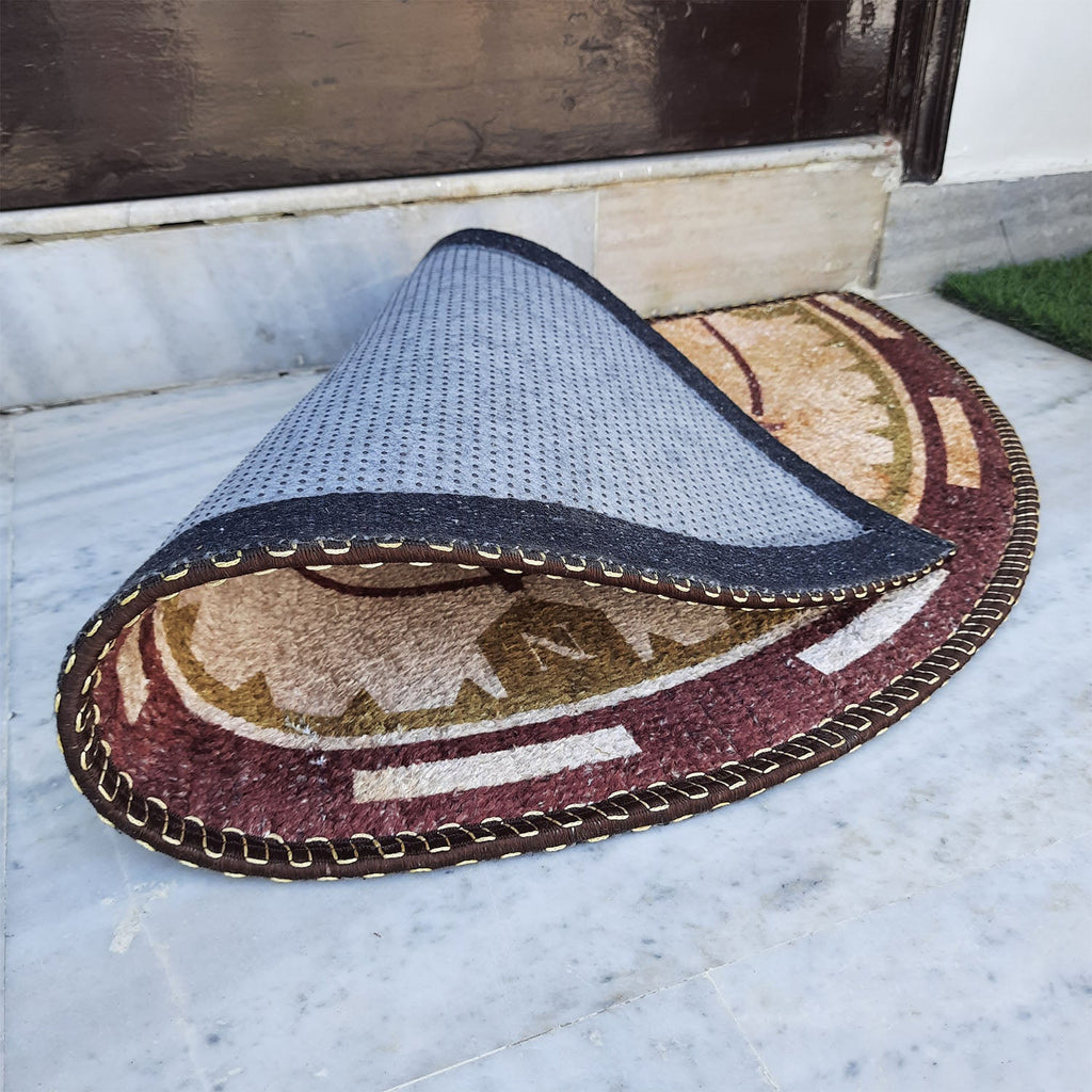 Storilane Floor Mat Modern Compass Design | Anti Slip, Durable & Washable | Outdoor & Indoor