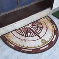 Storilane Floor Mat Modern Compass Design | Anti Slip, Durable & Washable | Outdoor & Indoor
