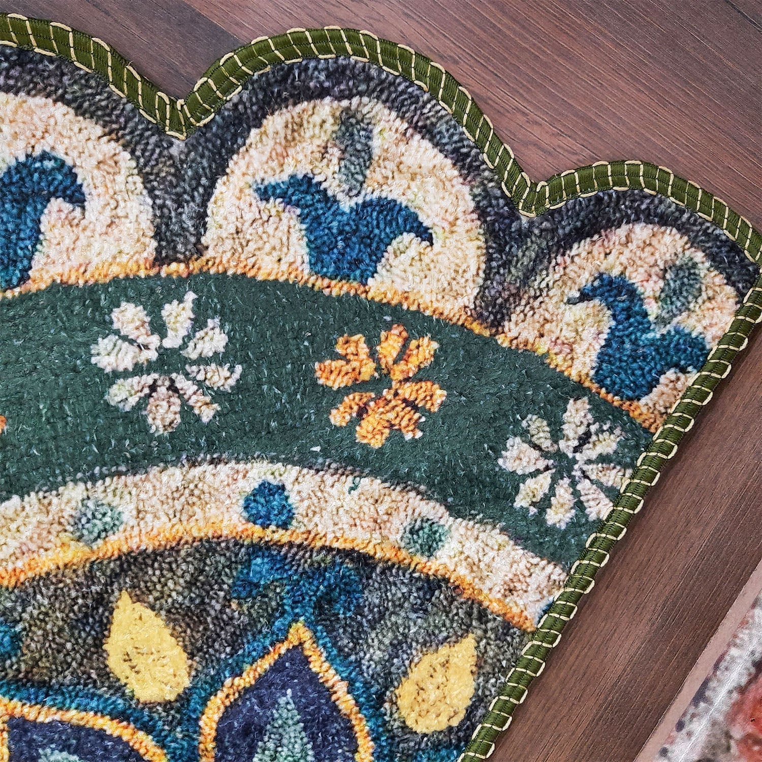 Storilane Floor Mats in Beautiful Traditional Rangoli Colors | Anti Slip, Durable & Washable | Outdoor & Indoor