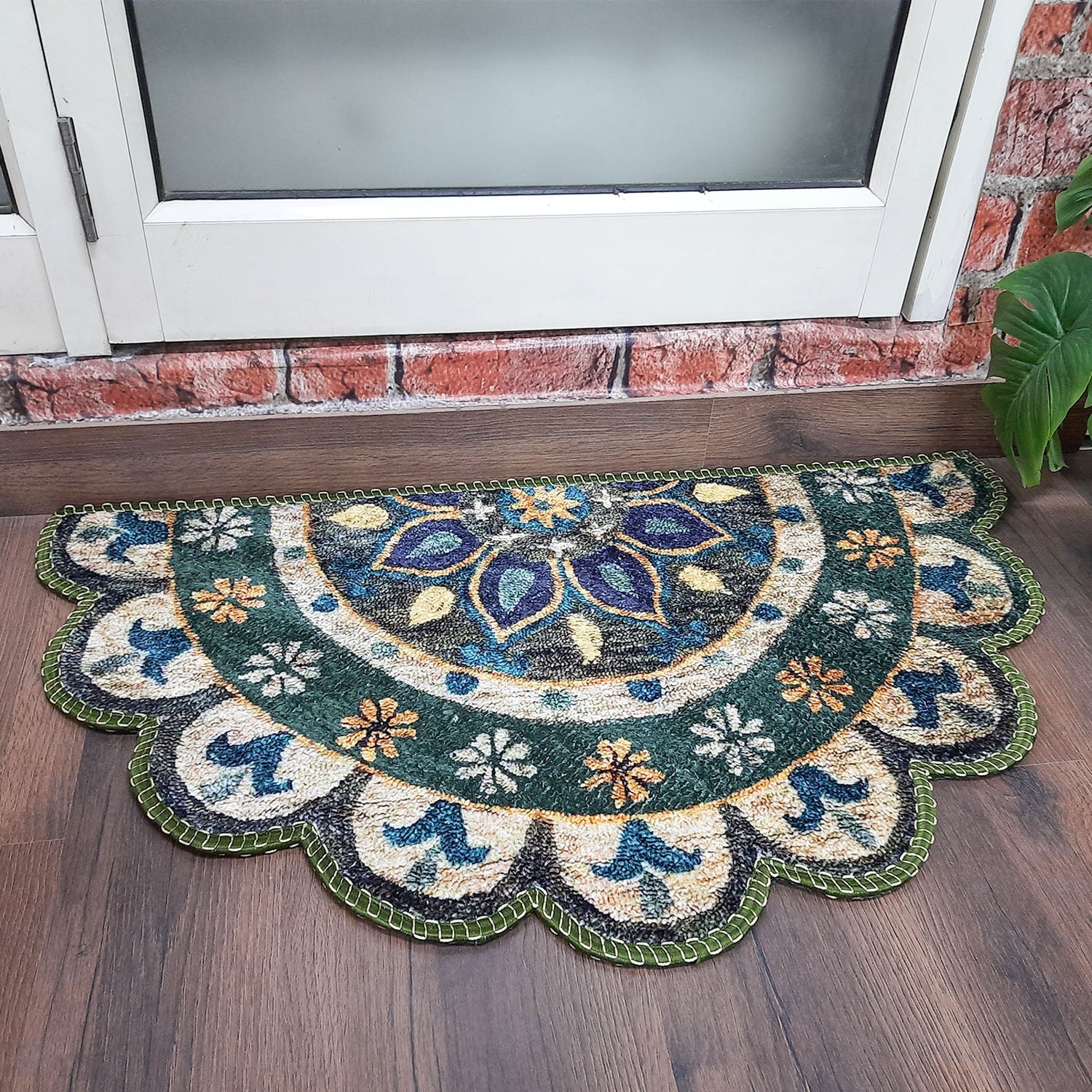 Storilane Floor Mats in Beautiful Traditional Rangoli Colors | Anti Slip, Durable & Washable | Outdoor & Indoor