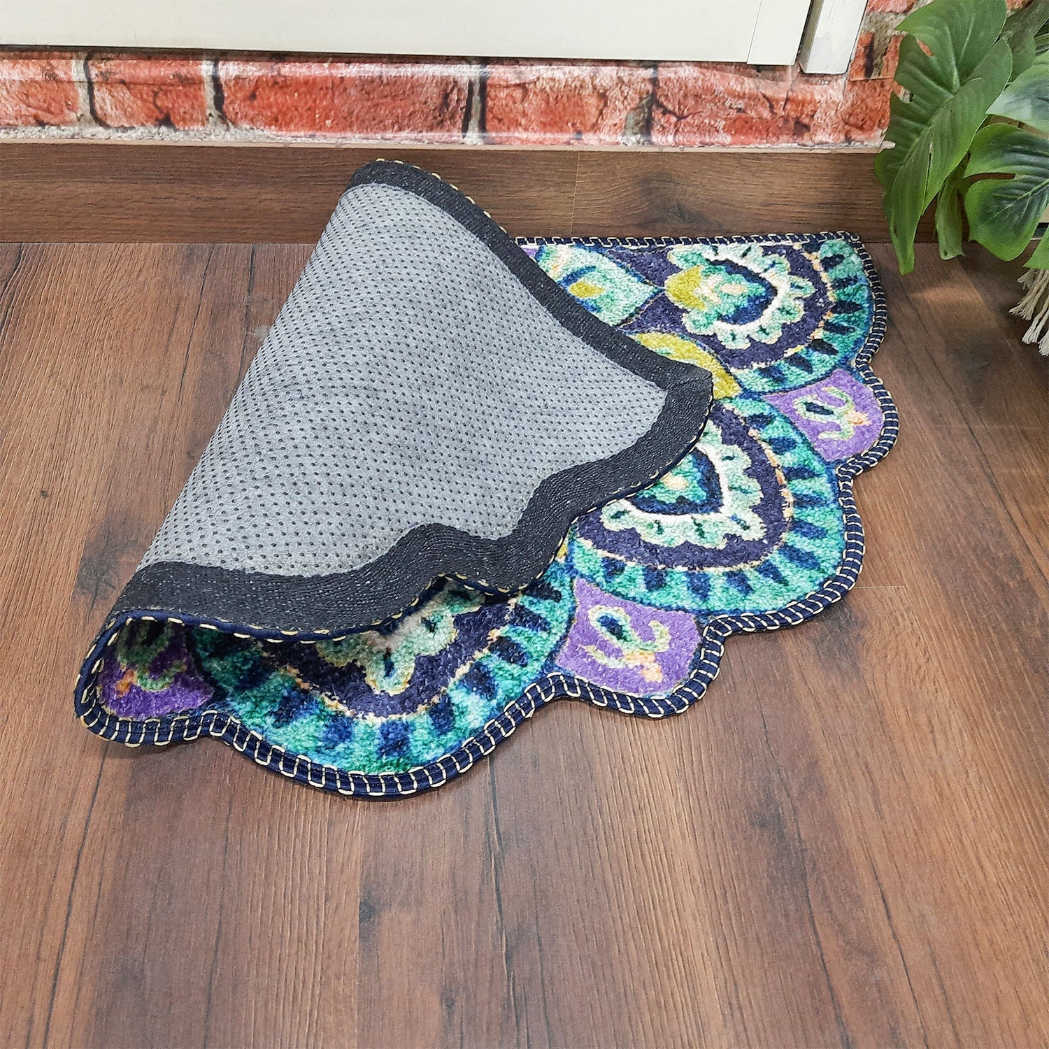 Storilane Floor Mats in Beautiful Traditional Rangoli Colors | Anti Slip, Durable & Washable | Outdoor & Indoor