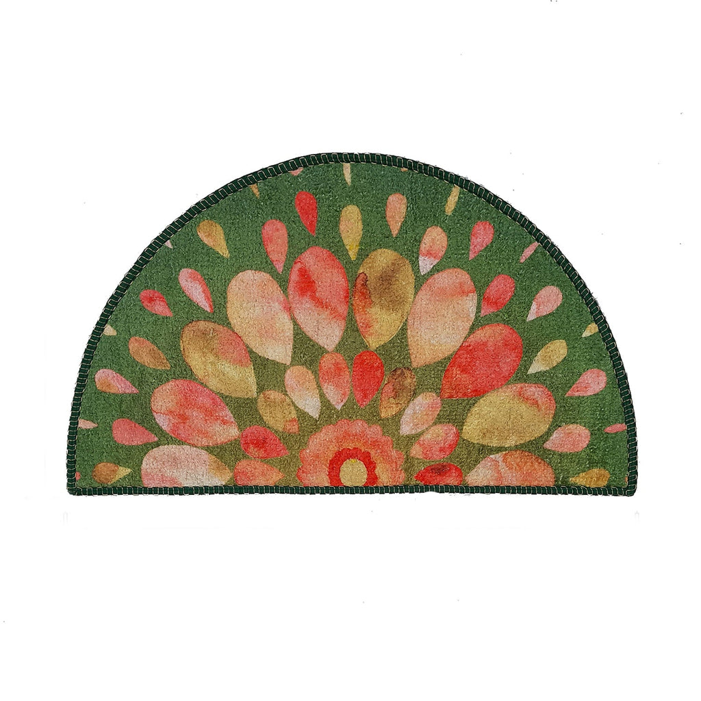 Storilane Floor Mats in Beautiful Rangoli Design | Anti Slip, Durable & Washable | Outdoor & Indoor