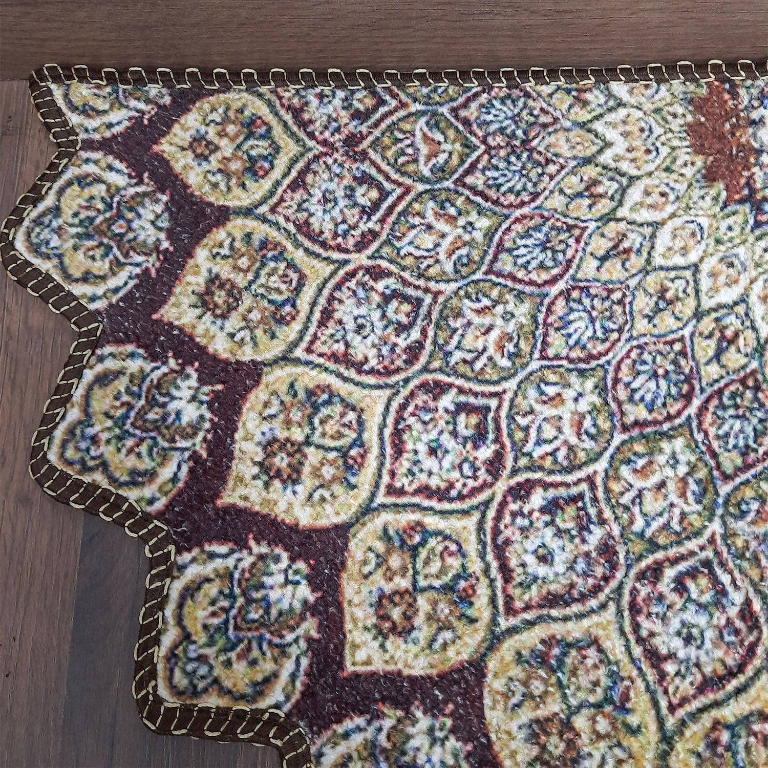 Storilane Floor Mats in Beautiful Traditional Persian Cutout Design | Anti Slip, Durable & Washable | Outdoor & Indoor