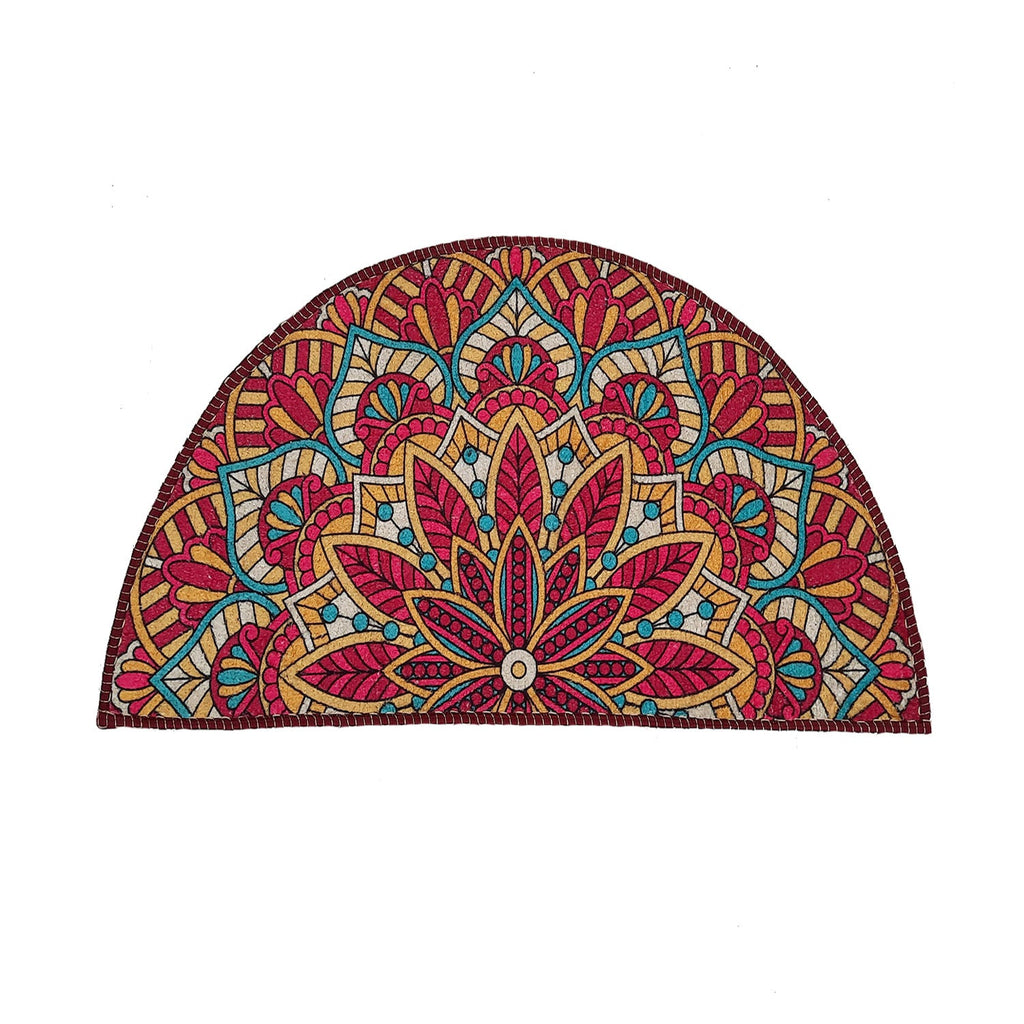 Storilane Floor Mats in Beautiful Rangoli Design | Anti Slip, Durable & Washable | Outdoor & Indoor