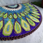 Storilane Floor Mats in Beautiful  Rangoli Design | Anti Slip, Durable & Washable | Outdoor & Indoor