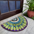 Storilane Floor Mats in Beautiful  Rangoli Design | Anti Slip, Durable & Washable | Outdoor & Indoor