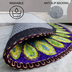 Storilane Floor Mats in Beautiful  Rangoli Design | Anti Slip, Durable & Washable | Outdoor & Indoor