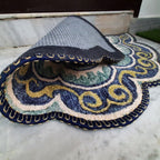 Storilane Floor Mats in Beautiful Rangoli Design | Semi Round Petals | Anti Slip, Durable & Washable | Outdoor & Indoor