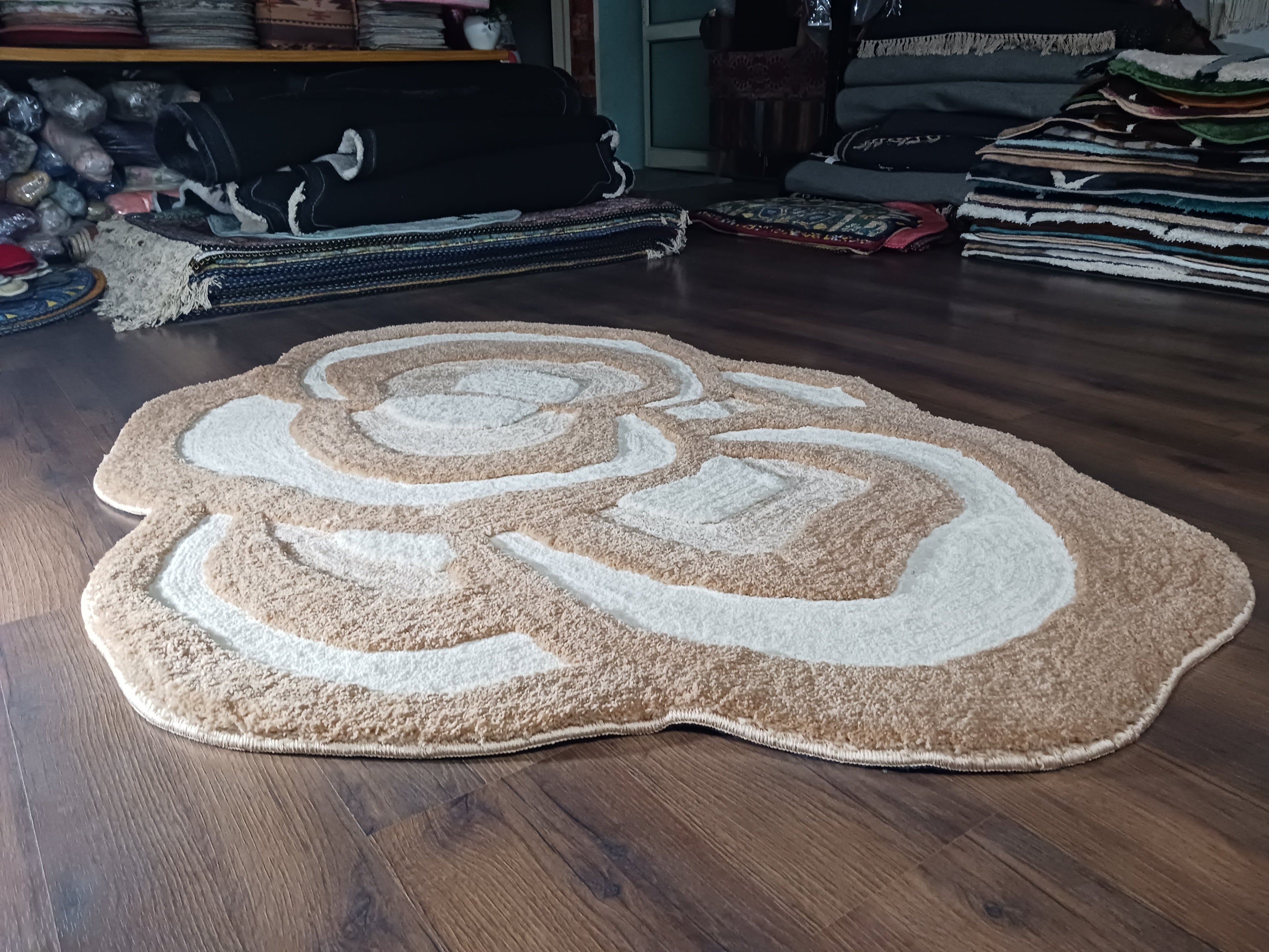 The EarthLight Collection from storilane | The Sandstone Bloom| Luxury Statement Carpets