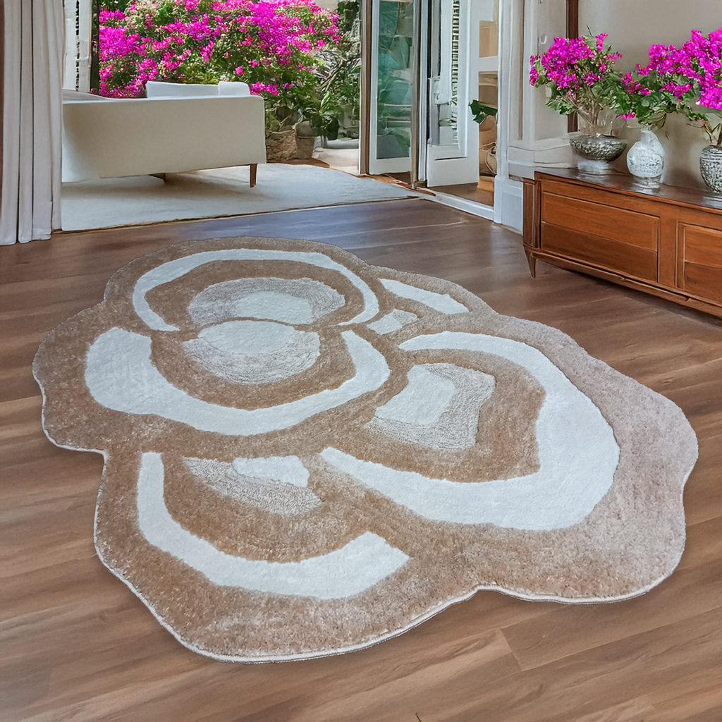 The EarthLight Collection from storilane | The Sandstone Bloom| Luxury Statement Carpets