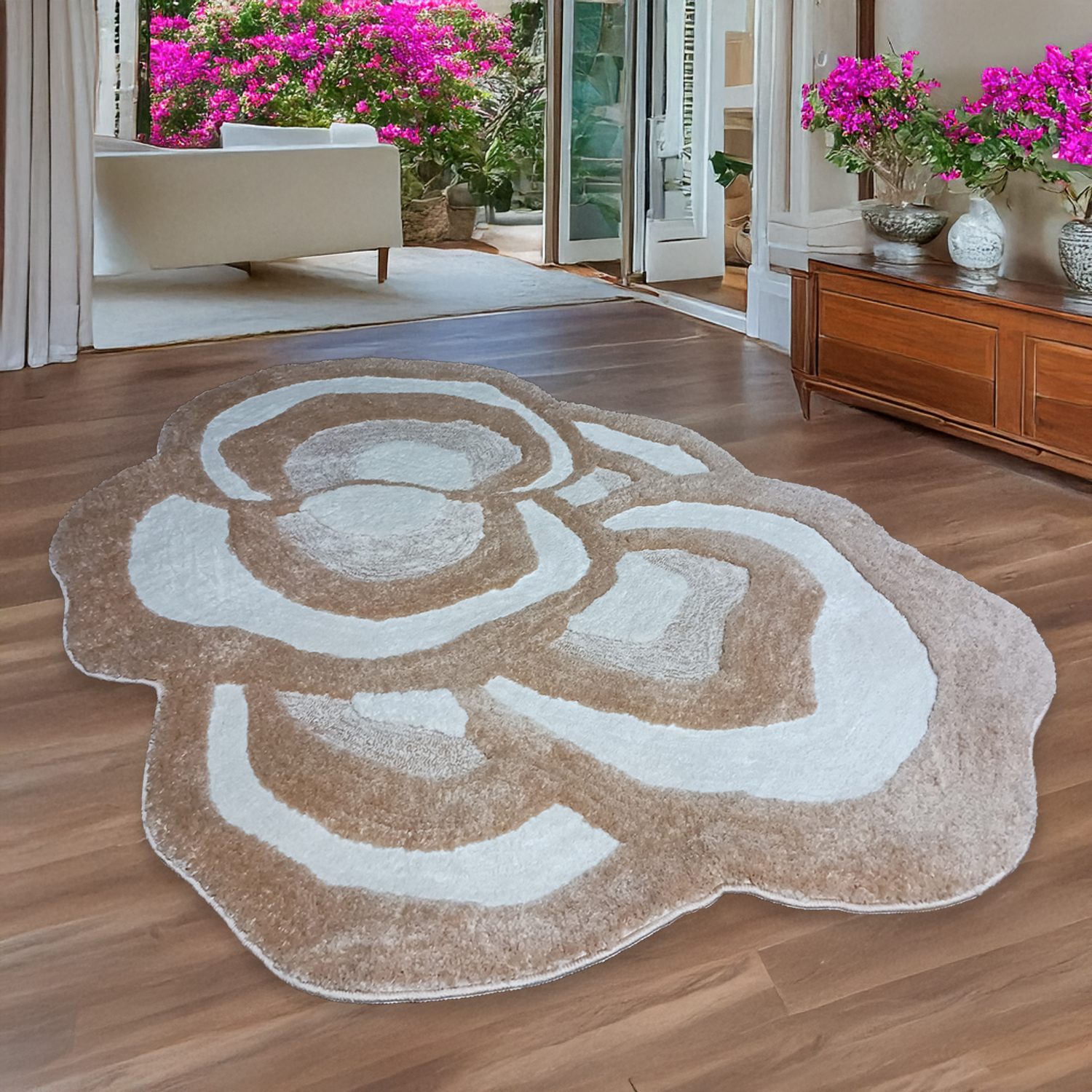 The EarthLight Collection from storilane | The Sandstone Bloom| Luxury Statement Carpets