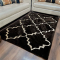 Storilane Hand Tufted Divine Collection- Turkish Carpets | Luxury Golden Touch With Coffee Moroccan Design Soft And Plush Handmade Living Room Rugs | Different Sizes | Carpet for Living Room