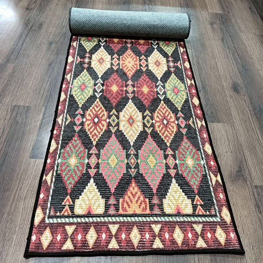 Storilane Handmade Luxury Designer Anti Slip Washable Soft Premium Cotton and Chenille Multi Color  Yoga/ Exercise/Meditation/GYM/Pilates Mat  60 x 180cm(~2×6Feet)