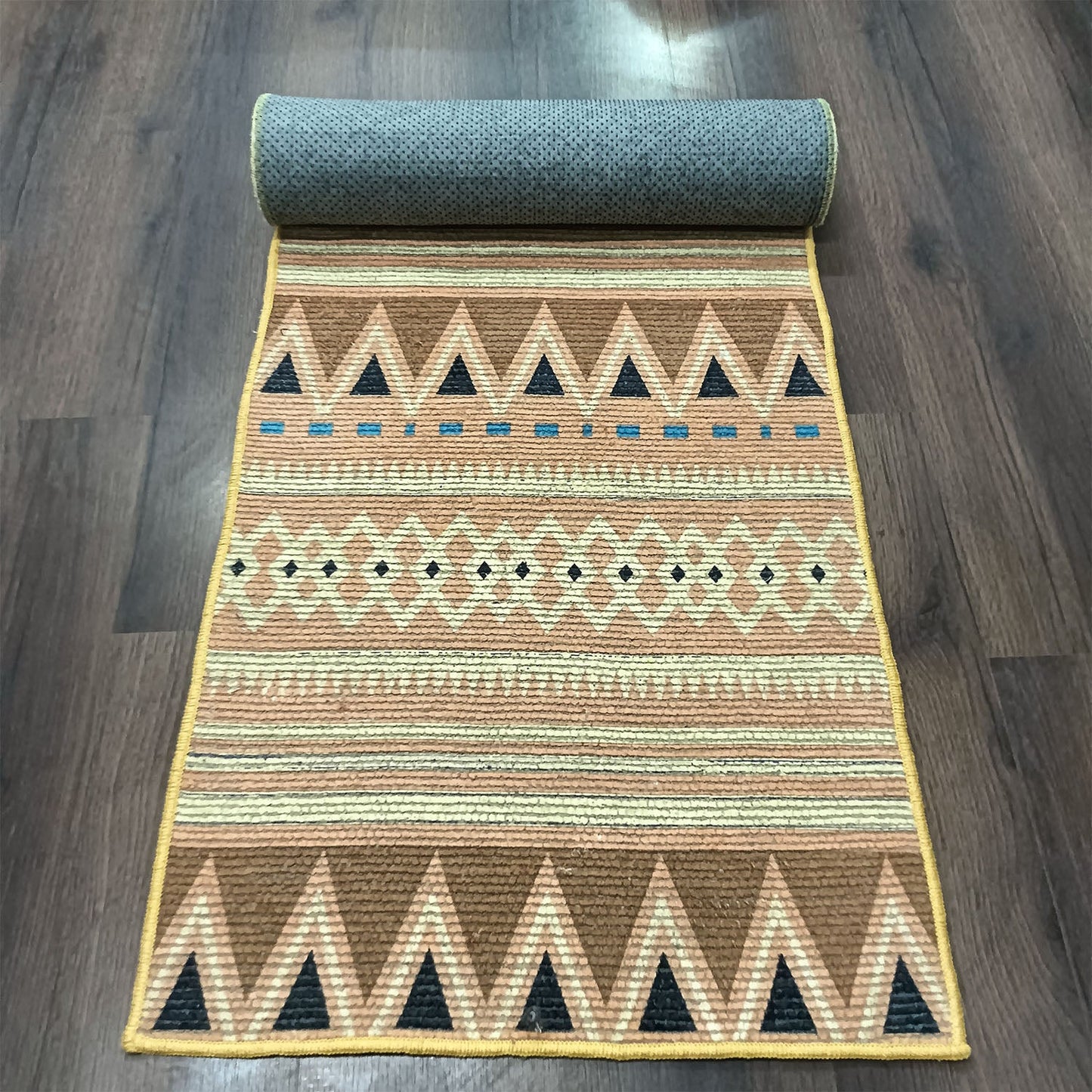 Storilane Handmade Luxury Designer Anti Slip Washable Soft Premium Cotton and Chenille Multi Color  Yoga/ Exercise/Meditation/GYM/Pilates Mat  60 x 180cm(~2×6Feet)