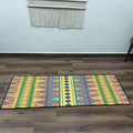 Storilane Handmade Luxury Designer Anti Slip Washable Soft Premium Cotton and Chenille Multi Color  Yoga/ Exercise/Meditation/GYM/Pilates Mat  60 x 180cm(~2×6Feet)
