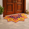 Storilane Floor Mats in Beautiful Rangoli Petals Design | Anti Slip, Durable & Washable | Outdoor & Indoor