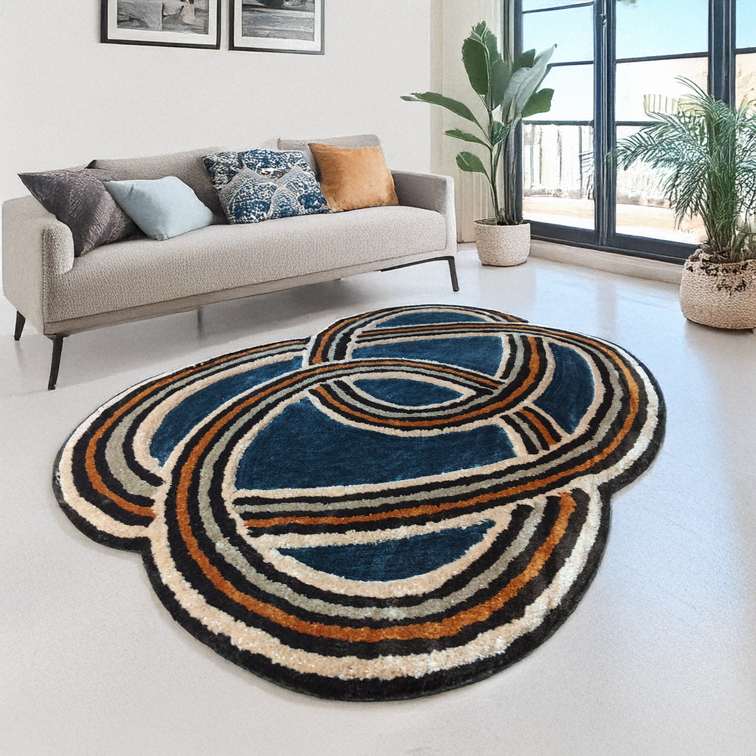 The EarthLight Collection from storilane | The Stellar Rings| Luxury Statement Carpets