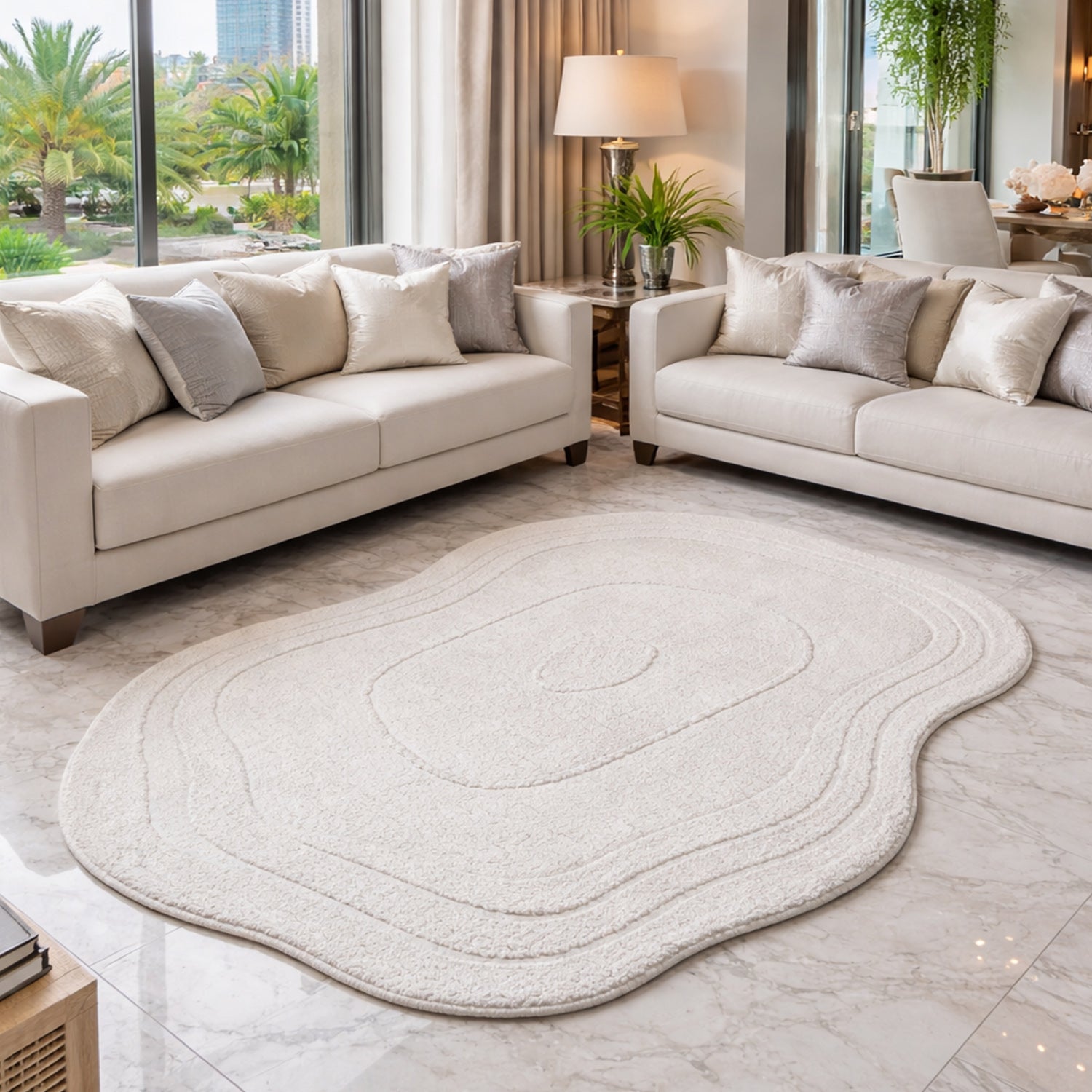The EarthLight Collection from storilane |Snow Pearl| Luxury Statement Carpets