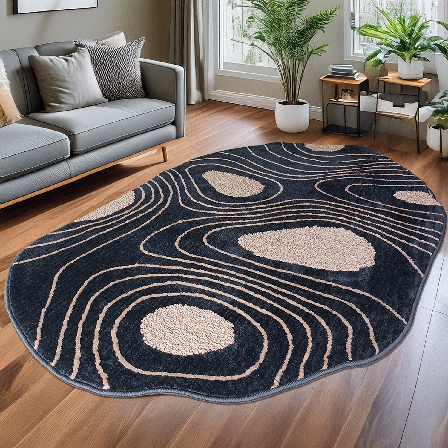 The Elevate Collection from Loomkart | Isla Pebble Wave Luxe Carpet | Luxury Statement Carpets