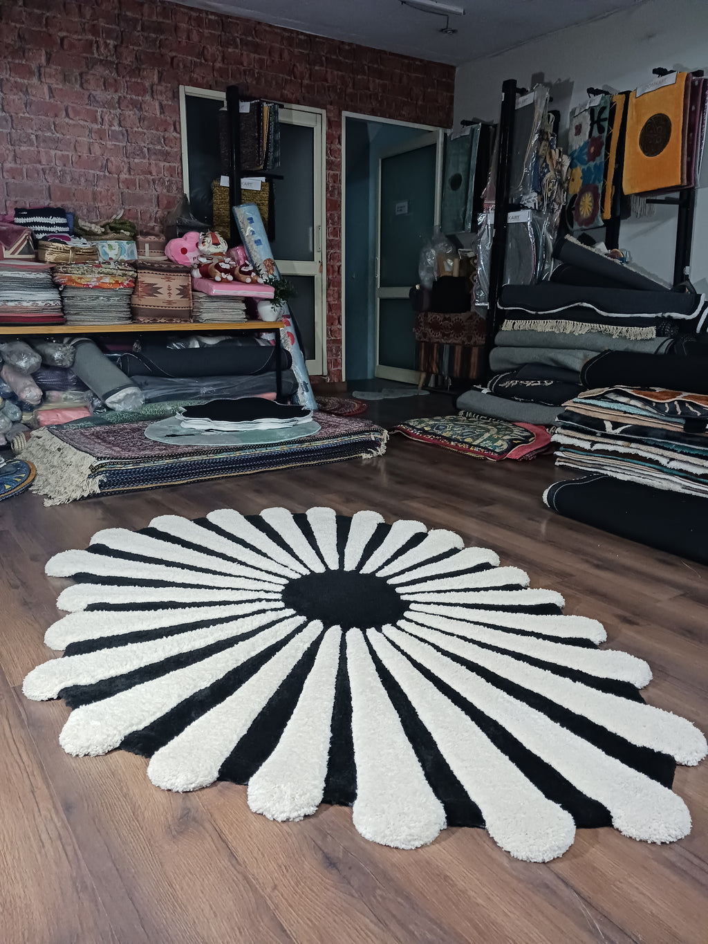 The EarthLight Collection from Storilane | Ivory Shadow Bloom Luxe Carpet | Luxury Statement Carpets