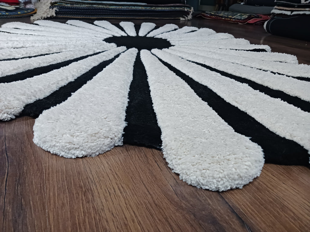 The EarthLight Collection| Noir Ivory Bloom Luxe Carpet | Luxury Statement Carpets